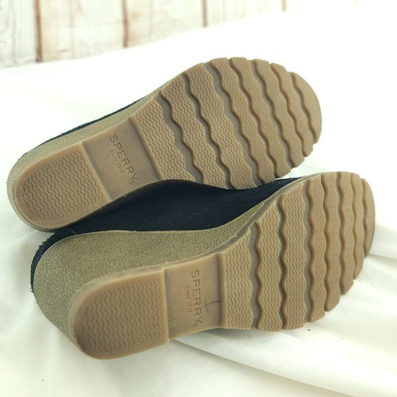 Sperry Womens Stella Keel STS96140 Black Leather Lace Up Ankle Booties Size 7.5M - Picture 7 of 15